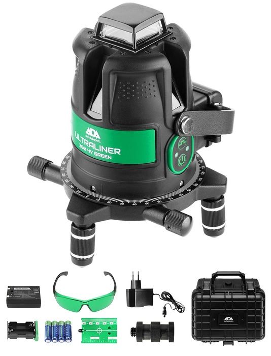 Инструмент монтажа ADA ULTRALINER 360 4V Green