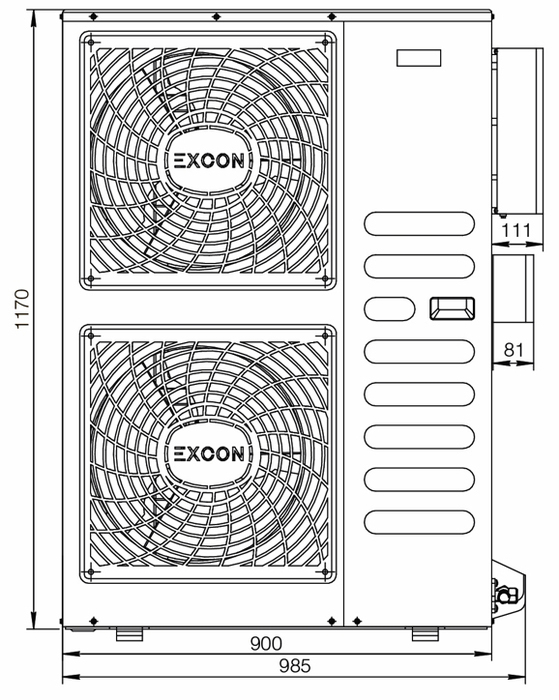 Кассетный кондиционер Excon CR-01-1422