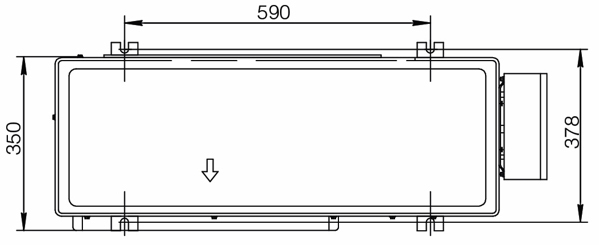 Кассетный кондиционер Excon CR-01-1422