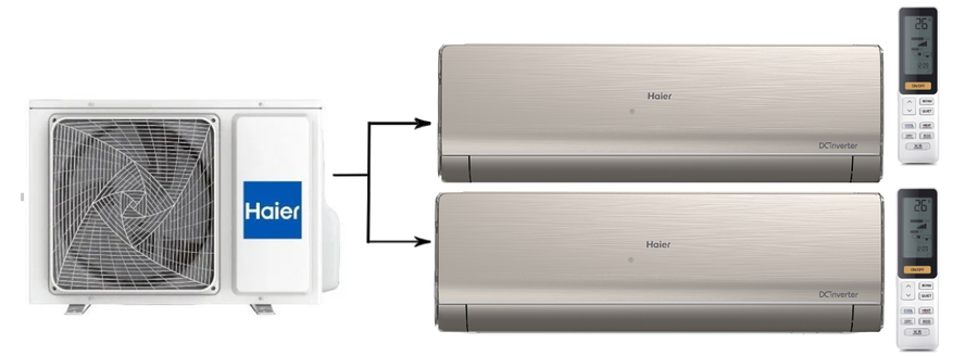 Haier Lightera 2U40S2SM1FA/AS09NS6ERA-G*2шт