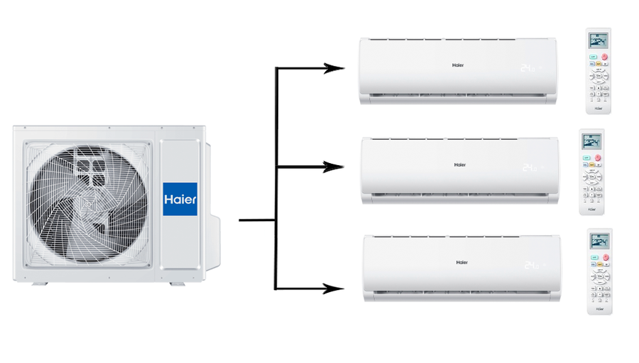 Haier Super Match 3U55S2SR5FA/AS09TS6HRA-M*3шт