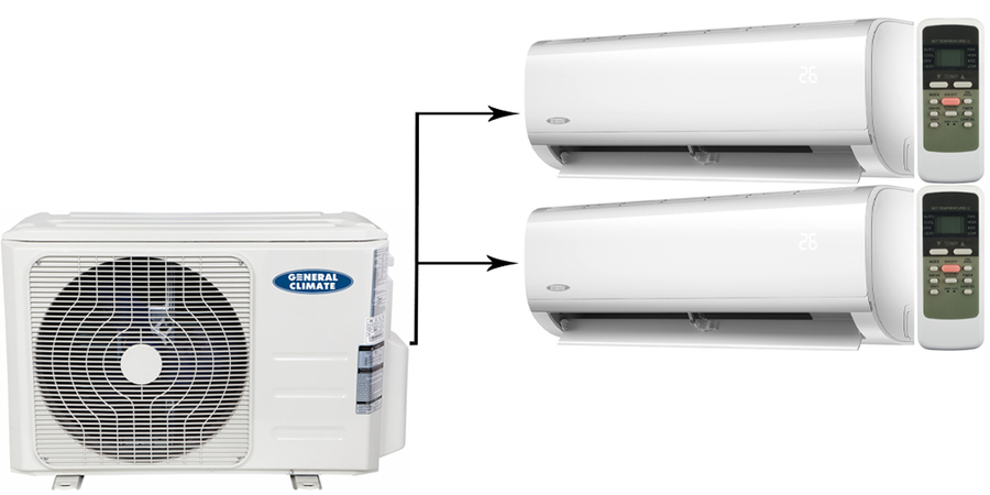 General Climate Free Multi GU-M2EA18HN2/GC-MER09HRN1 (WiFi)*2