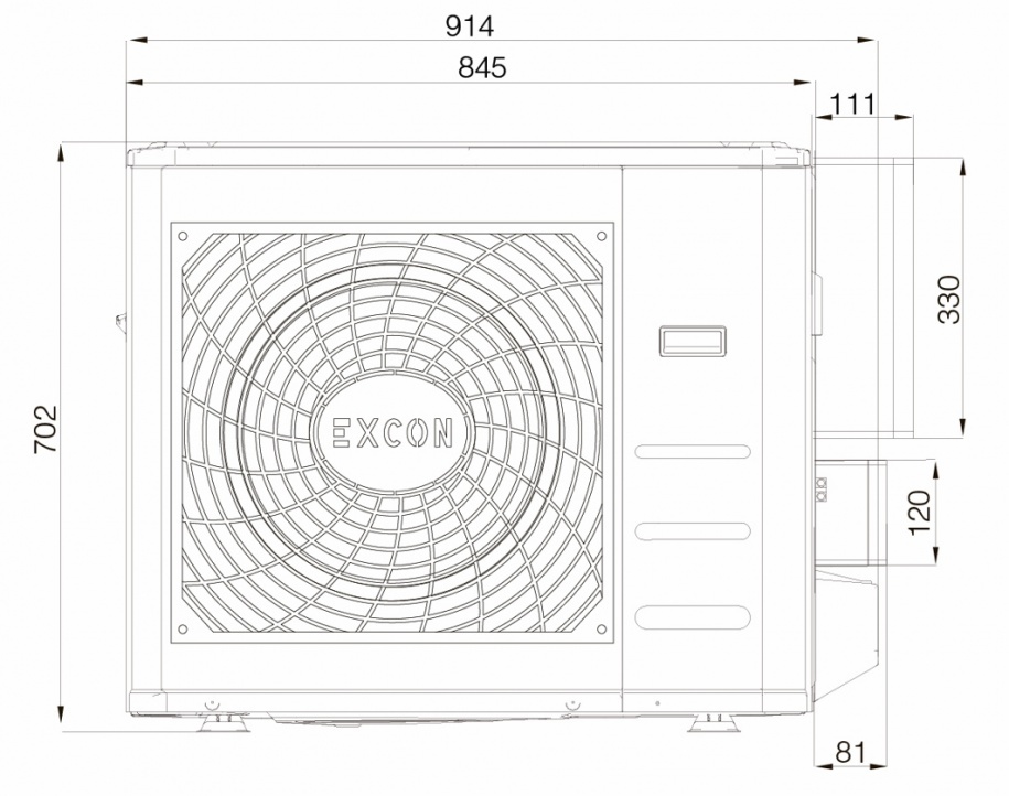 Напольно-потолочный кондиционер Excon CR-01-0712