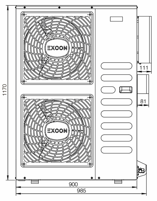 Напольно-потолочный кондиционер Excon CR-01-1622