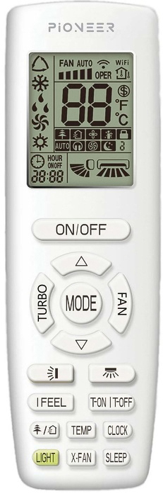 Настенный кондиционер Pioneer Artis KFRI20LW/KORI20LW Nord-30