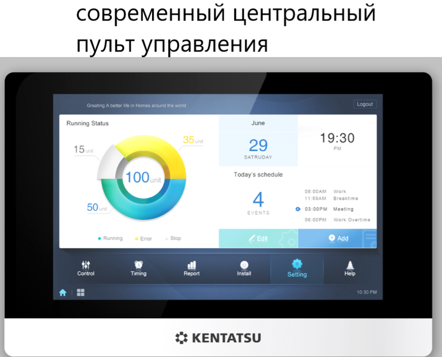 VRF система Kentatsu KTRA500HZAN3