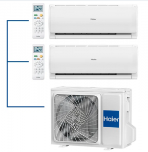 Haier LEADER Super Match 2U50S2SM1FA-3/AS09TS6HRA-M*2шт