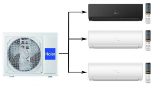 Haier Flexis Super Match 3U70S2SR5FA/AS25S2SF2FA-B/AS25S2SF2FA-W*2шт