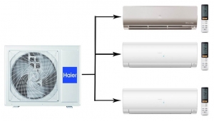 Haier Flexis Super Match 3U70S2SR5FA/AS25S2SF2FA-G/AS25S2SF2FA-W*2шт